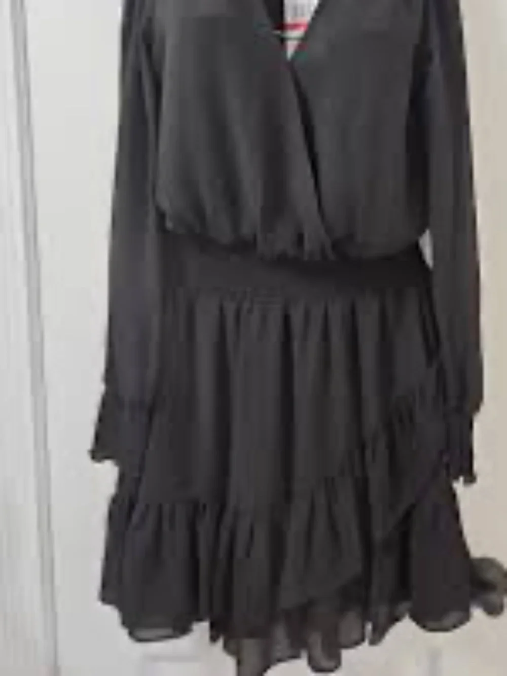 MICHAEL KORS* Smocked-Waist Solid Ruffle Dress